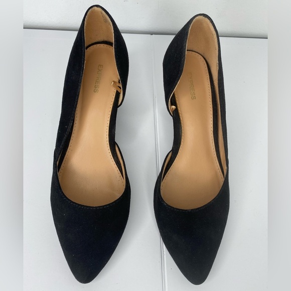 Express 6 Women's Classic Black Wedges - Picture 2 of 8